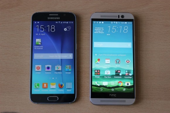 مقایسه عملکرد سامسونگ گلکسی S6 با HTC One M9