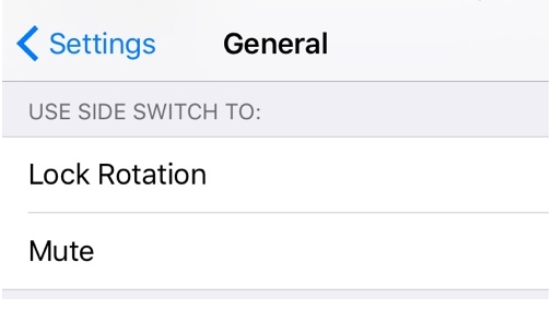با استفاده از سیستم عامل iOS 9 شما می توانید یک کلید جانبی آیفون را برای قفل کردن چرخش بجای قطع تلفن روشن کنید. این گزینه قبلا برای آیپد در دسترس بوده  اما بنا به دلایلی روی آیفون قابل اجرا نبوده است.