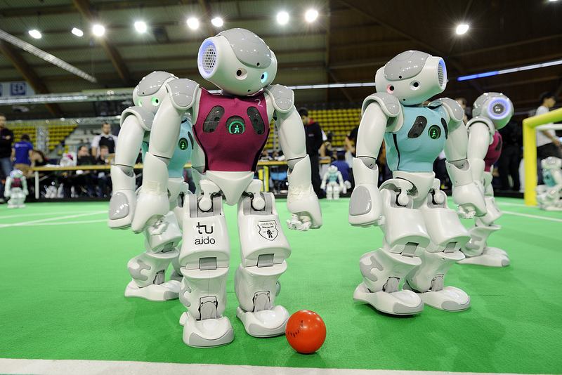 روبات های فوتبالیست در روبوکاپ امسال