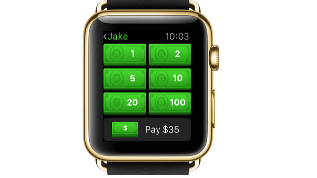 در آخرین به روز رسانی iOS، برنامه Square Cash در حال حاضر به طور رسمی از اپل واچ پشتیانی می کند. اکنون شما می توانید حتی بدون نیاز به دست بردن داخل جیب خود برای دوستان خود پول بفرستید.