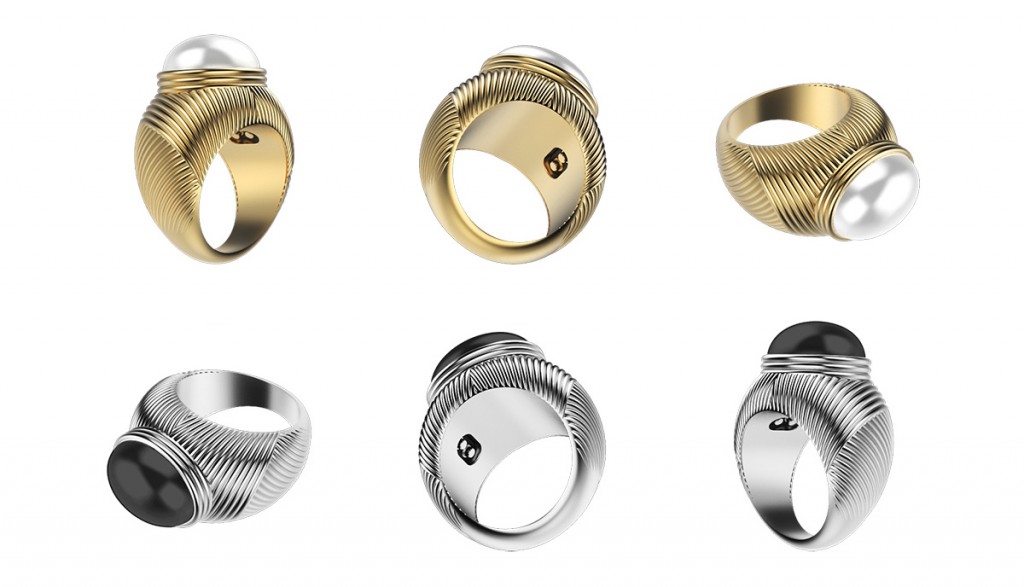 حلقه ی گران قیمت Omate. امروز، Omate و Emanuel Ungaro، این حلقه ی آنگارو (Ungaro) ، که یک پوشیدنی نوتیفیکیشن ساده است، را راه اندازی کردند. 