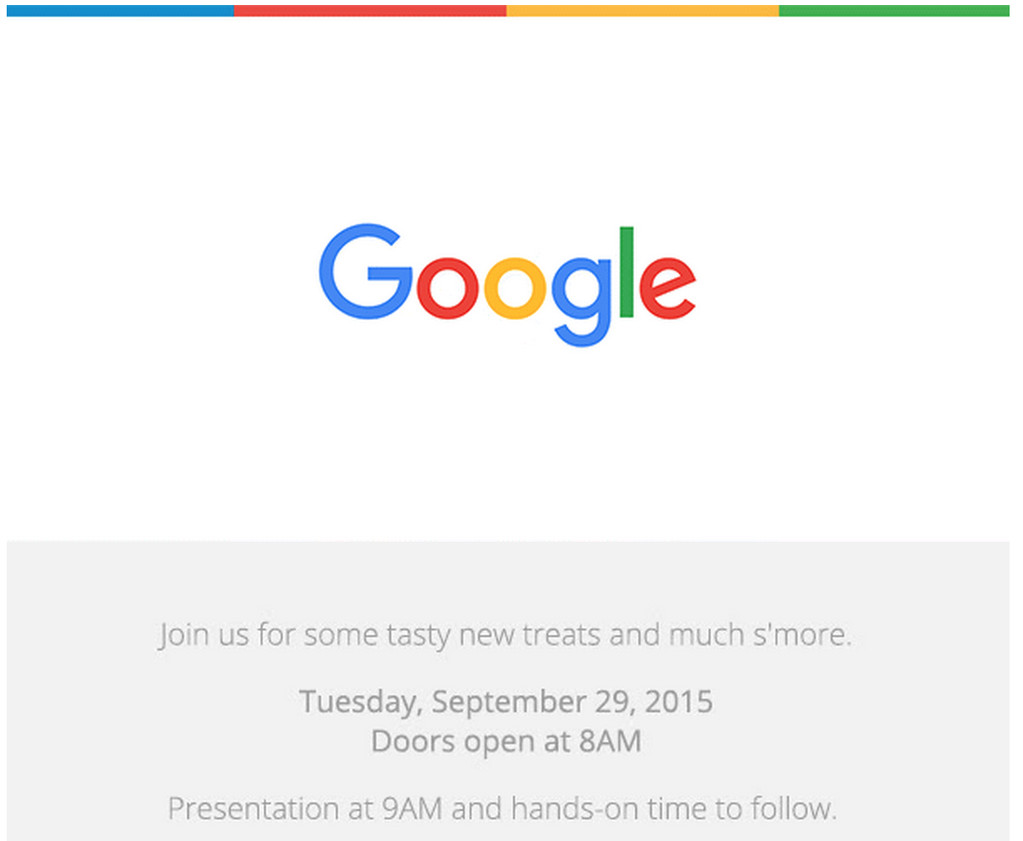 امروز گوگل دعوتنامه هایش را برای رویدادی که در 29 سپتامبر (7 مهر) در سانفرانسیسکو برگزار می شود ارسال کرد، دقیقا طبق برنامه ای که در اوایل همین ماه برای آن پیش بینی کرده بود. اگر شما خواستار جزئیات دقیق تری هستید، این دعوتنامه ای است برای رویداد اندروید آماده شده، که در بخشی از این دعوتنامه آمده است که "برای اطلاع از برخی طعمهای خوشمزه جدید به ما بپیوندید."