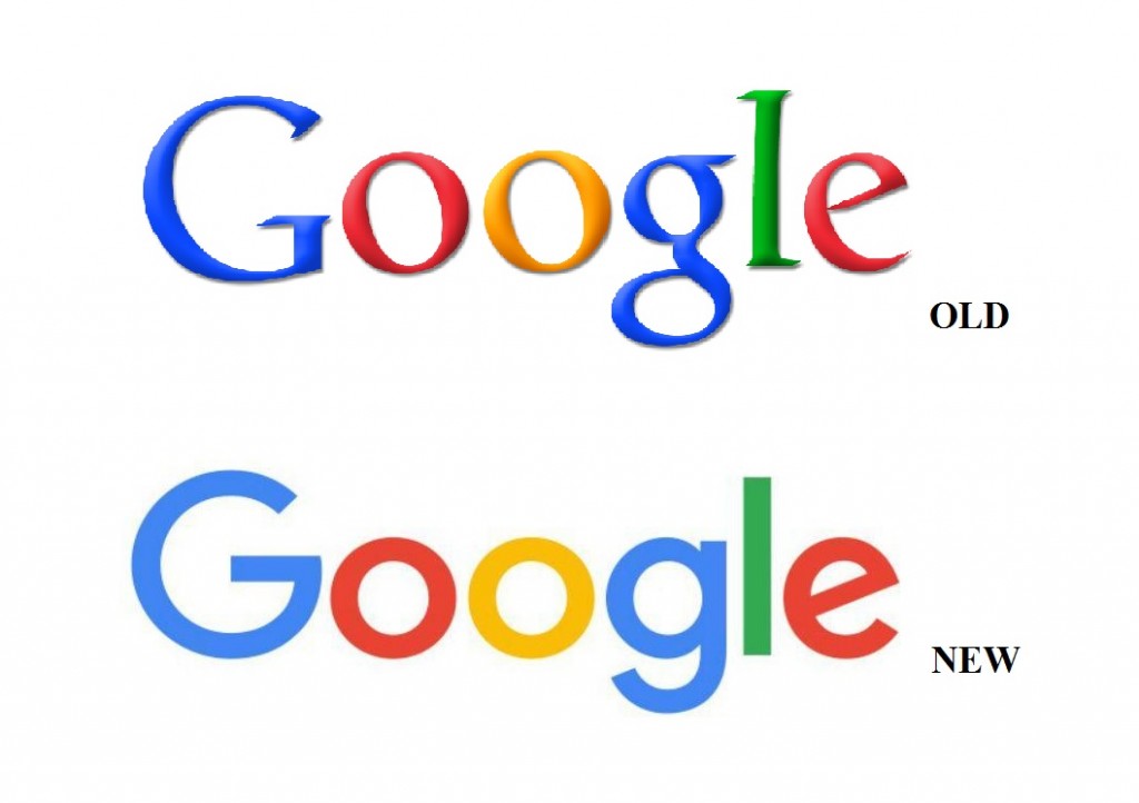لوگوی قدیم و جدید گوگل در یک نگاه