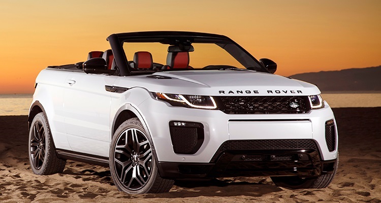 2017 Land Rover Range Rover Evoque  این خودرو ساز آمریکای شمالی مدل رنجرور ایووک (Range Rover Evoque) خود که یک SUV قابل تبدیل است را به نمایشگاه اتوموبیل لوس آنجلس امسال آورد. این خودروی چهار نفره با یک موتور توربو شارژ چهار سیلندر 240 اسب بخار قدرت تولید می کند. رنجرور ایووک در بهار سال 2016 برای فروش به بازارهای جهانی ورود خواهد کرد.