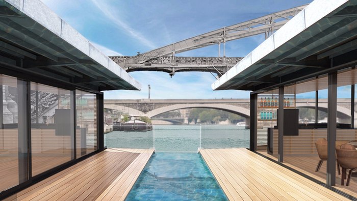معماران در حال برنامه ریزی برای ساخت یک هتل شناور در آب می باشند