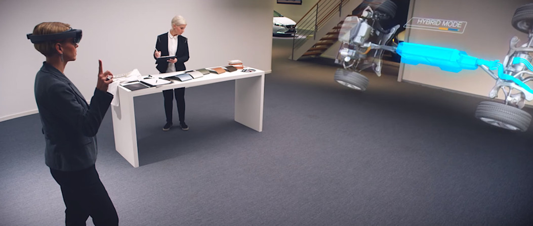 تیم هولولنز مایکروسافت با همکاری ولوو روی تجارب خرید و فروش هولوگرافی خودرو کار می کنند