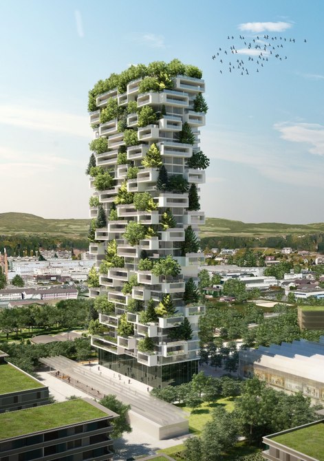 ارتفاع این ساختمان جدید که توسط این معمار به عنوان یک جنگل عمودی توصیف شده به ۱۱۷ متر افزایش می یابد