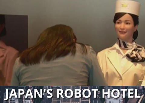 نظرات بسیار مختلفی در مورد اینکه آیا ربات ها می توانند به خوبی انسان ها این کار را انجام دهند وجود دارد. در فیلمی که در لینک منبع قرار دارد نشان می دهد که چگونه یک مسافر با ورود به هتل یک ربات به او خوش آمد گفته و از طرف مسول پذیرش هتل که یک ربات دایناسوری می باشد کارهای مربوط به اقامتش در هتل انجام می گیرد.