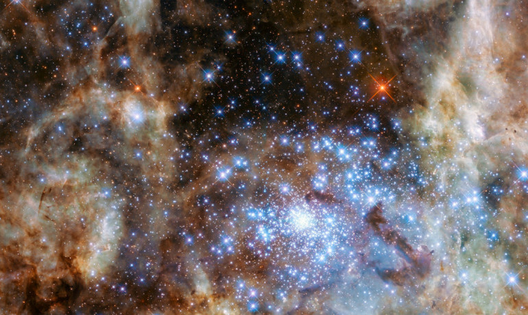 اخترشناسان با استفاده از توانایی منحصر به فرد تلسکوپ هابل ناسا در تفکیک اشعه ی فرابنفش، توانستند 9 ستاره ی عظیم که 100 برابر بزرگ تر ازخورشید هستند خورشید هستند را در خوشه ی R136 شناسایی کنند. این کشف عظیم، یکی از بزرگترین نمونه های ستاره های غول پیکر تا به امروز است. نتایج این تحقیقات که در باشگاه ماهانه ی انجمن نجومی رویال به چاپ می رسد، سوالات زیادی را درباره ی نحوه ی شکل گیری این ستاره ها به وجود می آورد.