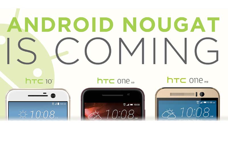 بزودی سیستم عامل اندروید 7 نوفا برای گوشی HTC 10 عرضه خواهد شد. دارندگان HTC 10 می‌توانند طی یک الی دو ماه آینده از اندروید نوقا لذت ببرند.