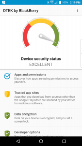 هشدار امنیتی نادرست برنامه DTEK بلک بری