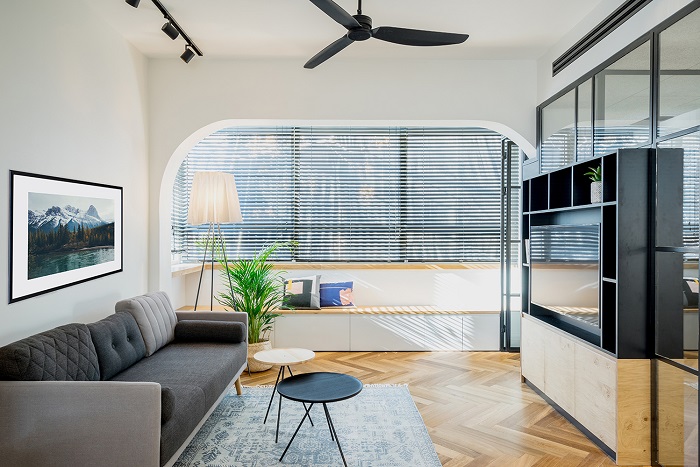 معماران RUST آپارتمان کوچک۵۳ متری در سبکِ جهانی در قلب تل آویو طراحی کرده اند.