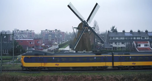 نیروی همه قطارهای هلند از انرژی بادی تأمین می‌شود