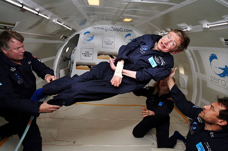 استیون هاوکینگ در فضا