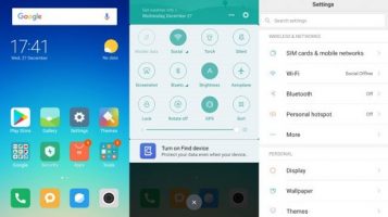 رابط کاربری MIUI 9