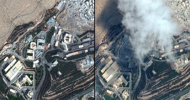 حمله آمریکا به سوریه از نگاه تصاویر ماهواره‌ای