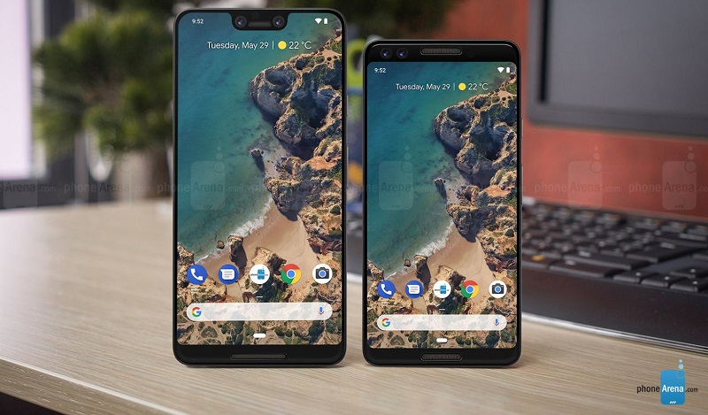 گوشی‌های هوشمند گوگل پیکسل 3 (Google Pixel 3) و پیکسل 3 ایکسل ال (Pixel 3 XL) در تصاویری جدید رخ نشان دادند؛ گفته می‌شود که نسخه‌ی بزرگ‌تر این موبایل به ناچ نمایشگر مجهز خواهد شد.