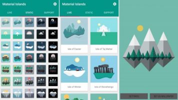 متریال آیلندز وال پیپرز (Material Islands – Wallpapers)