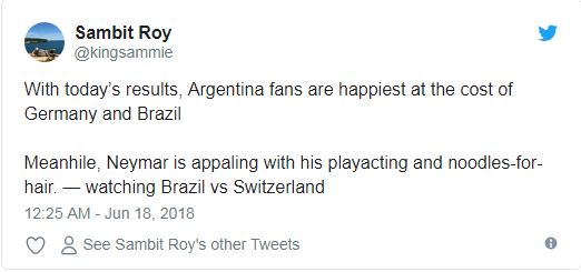 با نتیجه امروز، هواداران آرژانتین از برزیلی‌ها و آلمانی‌ها خوشحال‌ترند