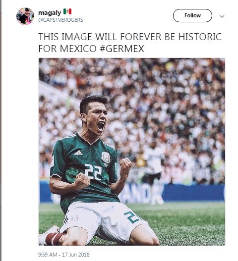 این تصویر همیشه برای مکزیک تاریخی خواهد بود.