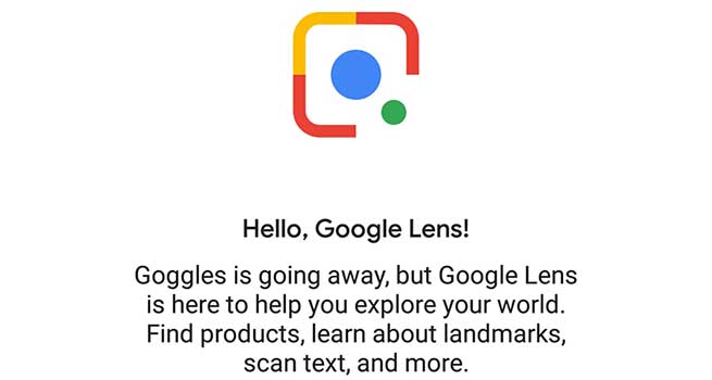 سرویس گوگل لنز جایگزین اپلیکیشن گوگل گاگل می‌شود
