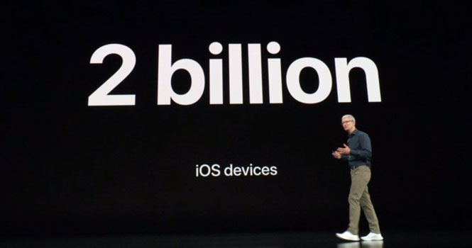 اجرای سیستم عامل اپل هم اکنون روی 2 میلیارد دستگاه