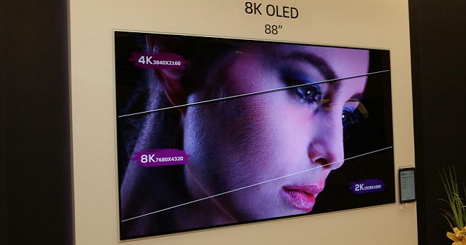 تولید تلویزیون 8K ال جی در سال آینده آغاز می‌شود