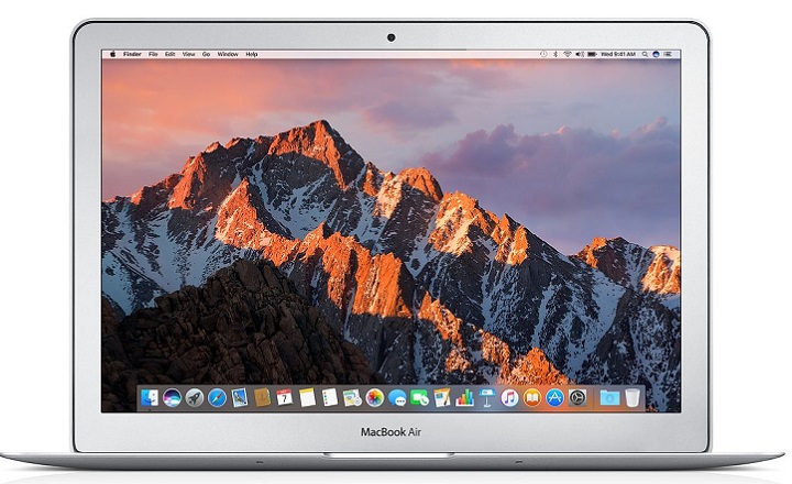 اپل مک بوک ایر (Apple MacBook Air): دارای نمایشگر 13.3 اینچی، پردازشگر اینتل Dual Core i7 و حافظه 128 گیگابایتی