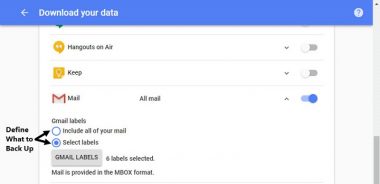 نحوه بکاپ گرفتن از جیمیل با ابزار گوگل تیک آوت (Google Takeout)