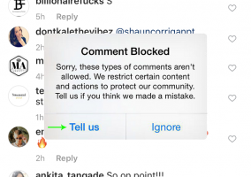 ارسال درخواست در هنگام دیدن پیام Action Blocked