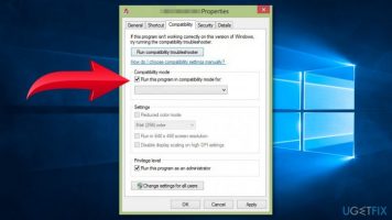 روش 1: پیکره بندی تنظیمات compatibility