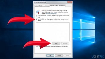 روش 6: تغییر مجوزهای Data Execution Prevention