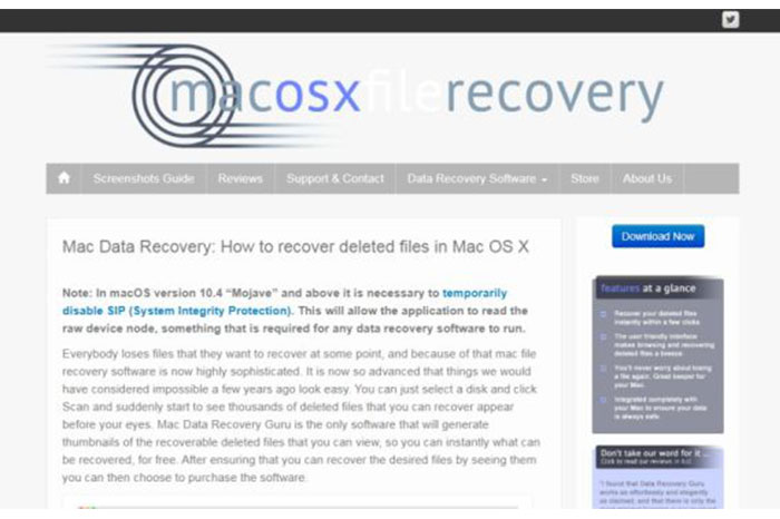 Mac Data Recovery Guru