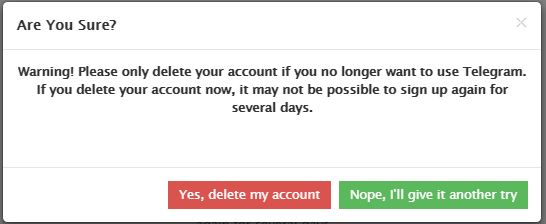 باکس قرمز رنگ که عبارت Yes, delete my account روی آن دیده می‌شود را انتخاب کنید.