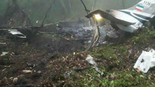 سقوط هواپیما در مازندران