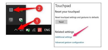 بازگرداندن تنظیمات پد لمسی در ویندوز 10