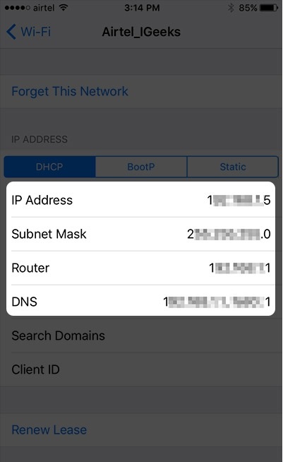 تنظیم Custom DNS برای حل مشکل آنتن وای فای آیفون