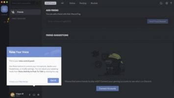 آموزش کار با دیسکورد، محیط برنامه دیسکورد در ویندوز