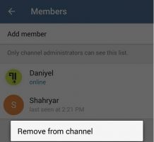  حذف کاربران از کانال در تلگرام  (How to Delete Member from Telegram Channel)