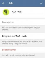 ایجاد تغییرات و ویرایش کانال تلگرام  (Edit Telegram Channel)