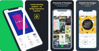 نرم افزار تغییر فونت اینستاگرام Adobe Spark Post