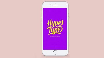 4. برنامه استوری ساز جالب Hype Type