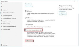 آموزش کار با ویندوز دیفندر (windows defender) در ویندوز ۱۰ : نحوه استفاده از Windows Defender آفلاین برای حذف ویروسها در ویندوز ۱۰
