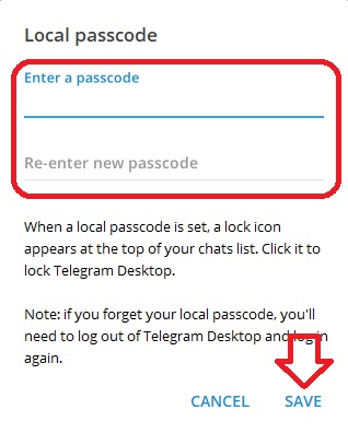 آموزش رمز گذاشتن برای تلگرام ویندوز