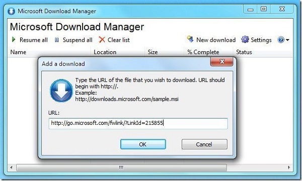 نرم افزار مدیریت دانلود Microsoft Download Manager