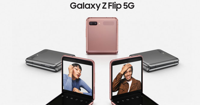 نسخه 5G گلکسی Z Flip سامسونگ رونمایی شد؛ گوشی متمایز با سرعت فوق العاده 5G