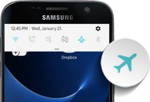 روشن و خاموش کردن حالت پرواز (Airplane Mode)