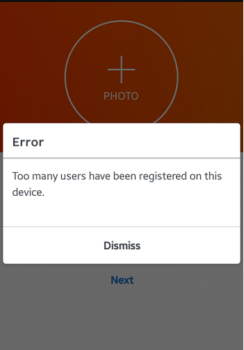 رفع خطای Too many users have been registered on this device در اینستاگرام
