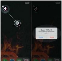 حذف و نصب برنامه برای رفع مشکل برنامه تیک تاک