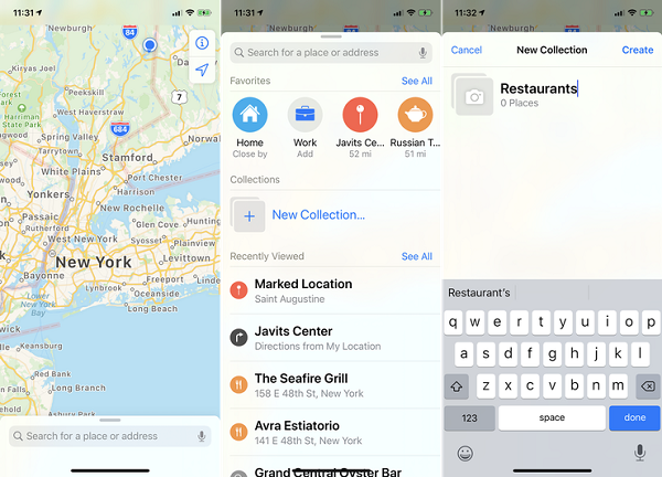 مکان‌ها را از طریق مجموعه‌ها در اپلیکیشن Apple Maps سازماندهی کنید